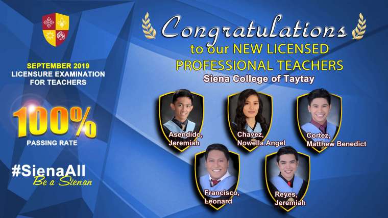 Congratulations to our newly licensed Teachers!